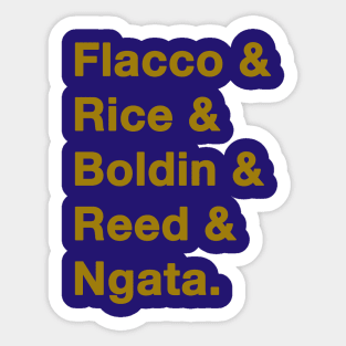 2012 Baltimore Ravens Gold Sticker